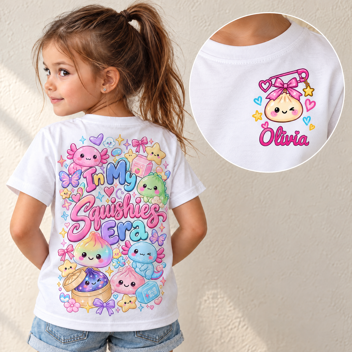 Bērnu T-krekls – „In My Squishies Era“ ar vārdu – ar mīkstuli – personalizēts #98212 [PC-GALLERY:cmv17f9s50001o0fhn2trna4b:0001374b-faf2-483e-9228-500516088582:cd9294f9536688709225666c91b5ab4b16b6df519e92db71b59cfb2dcaad19ef]